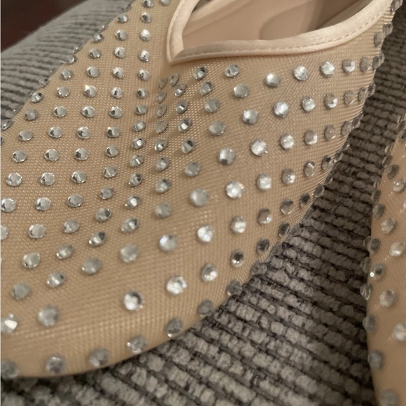 Zara Beige Studded Flats - Picture 10 of 16